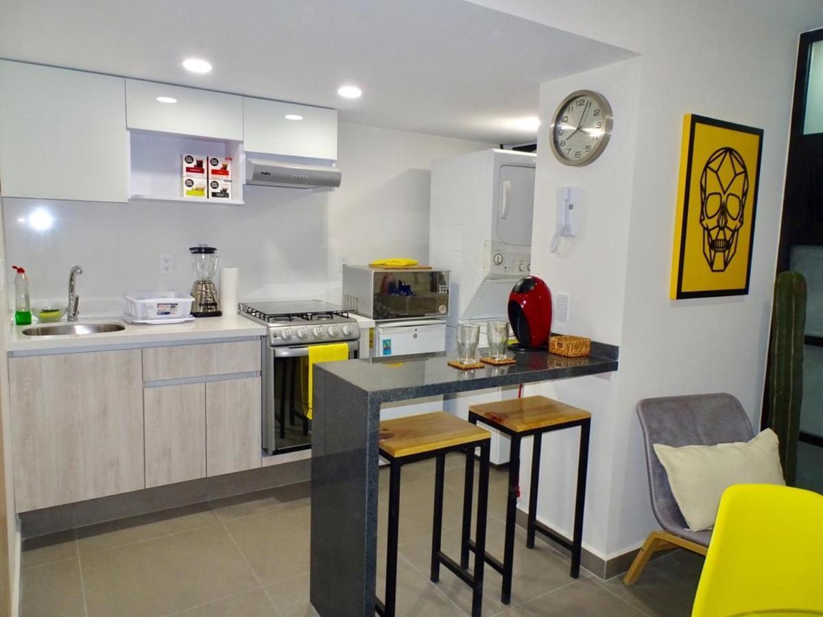 Ferienwohnung Downtown Depto Con Terraza Privada Mexiko-Stadt Exterior foto
