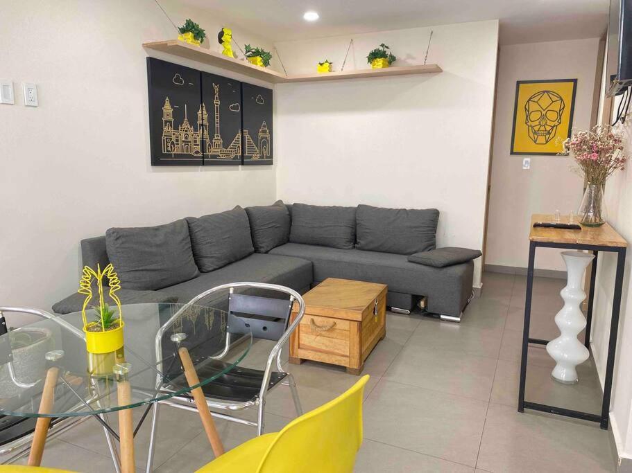 Ferienwohnung Downtown Depto Con Terraza Privada Mexiko-Stadt Exterior foto