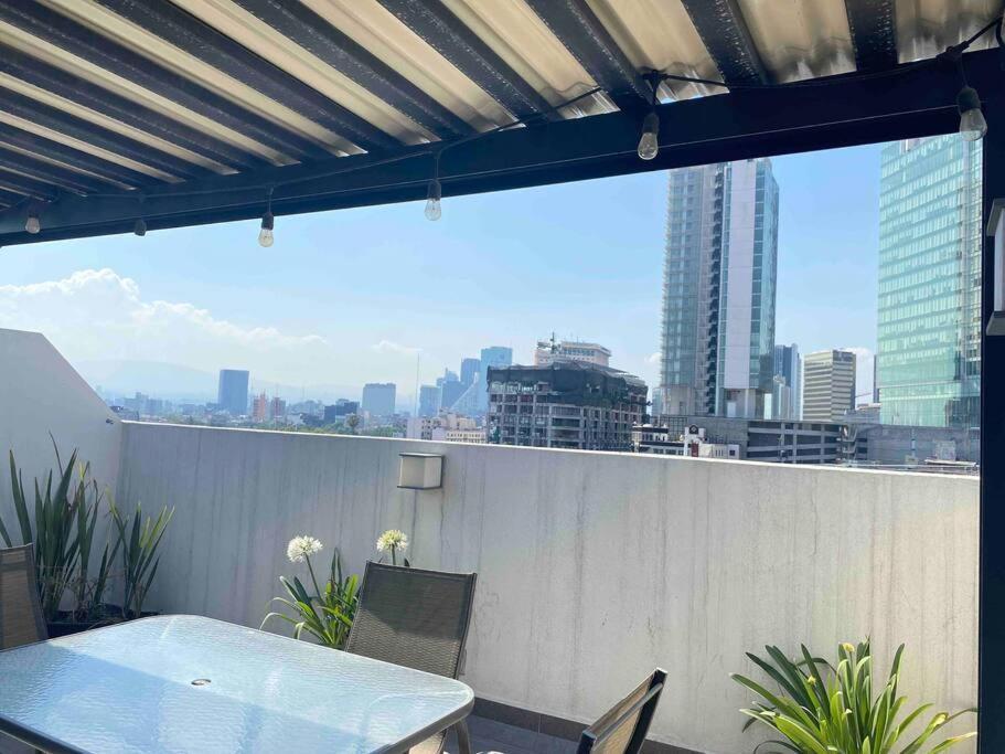 Ferienwohnung Downtown Depto Con Terraza Privada Mexiko-Stadt Exterior foto
