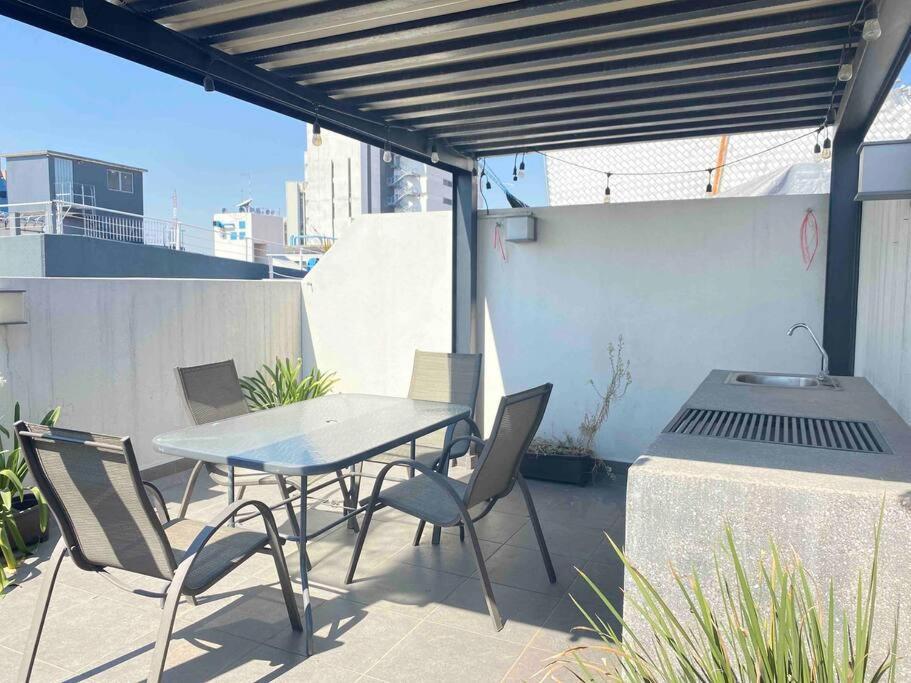 Ferienwohnung Downtown Depto Con Terraza Privada Mexiko-Stadt Exterior foto