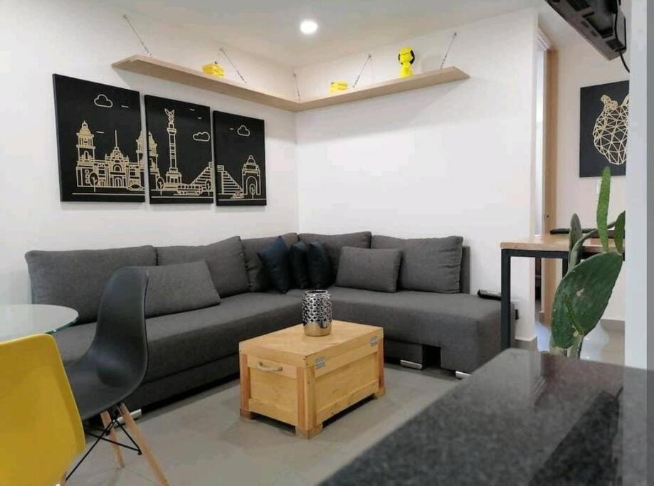 Ferienwohnung Downtown Depto Con Terraza Privada Mexiko-Stadt Exterior foto